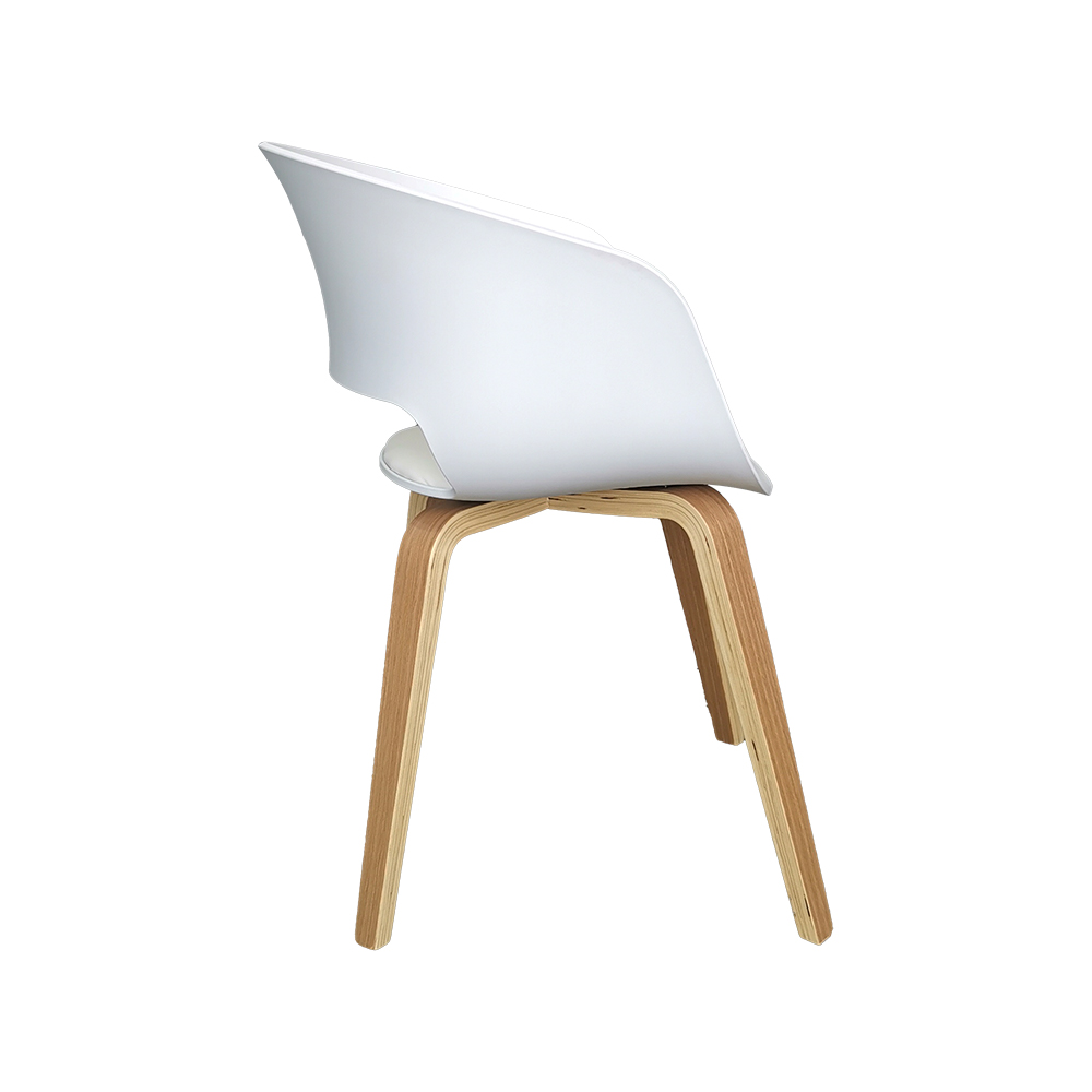 ZY-9018-3 Bent Plywood Legs Dining Chair