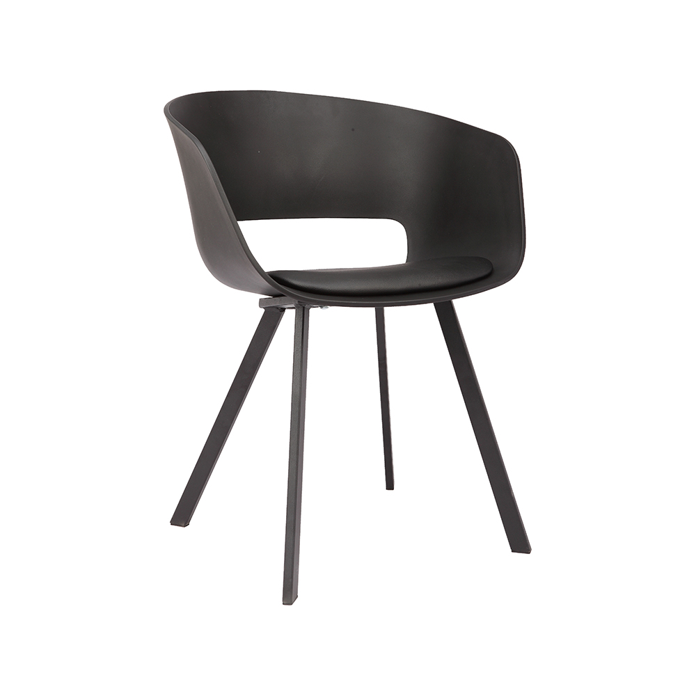 ZY-9018-2 Square Metal Welded Leg Dining Chair