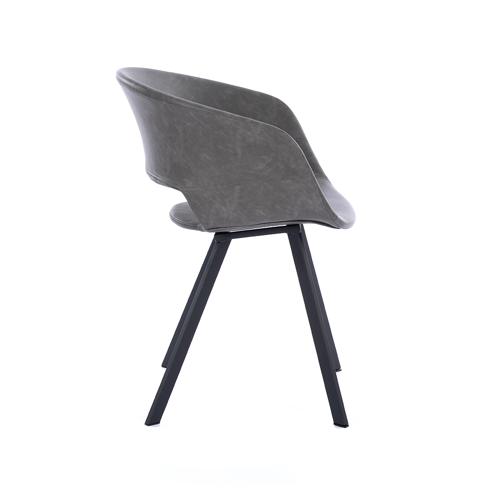 ZY-9018-2 Square Metal Welded Leg Dining Chair