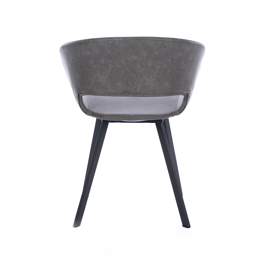 ZY-9018-2 Square Metal Welded Leg Dining Chair