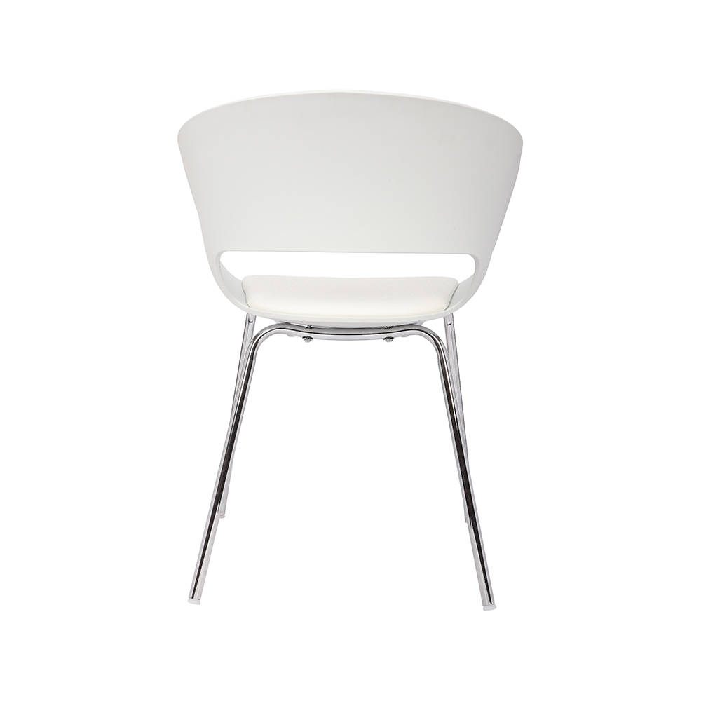 ZY-9018 450mm Seat Height White Dining Chair