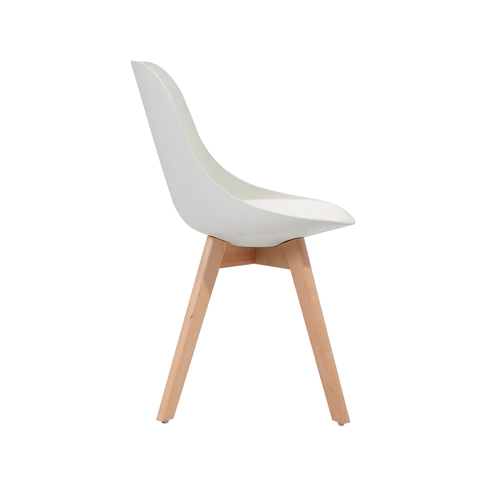 ZY-9019 Wood leg PU leather dining chair