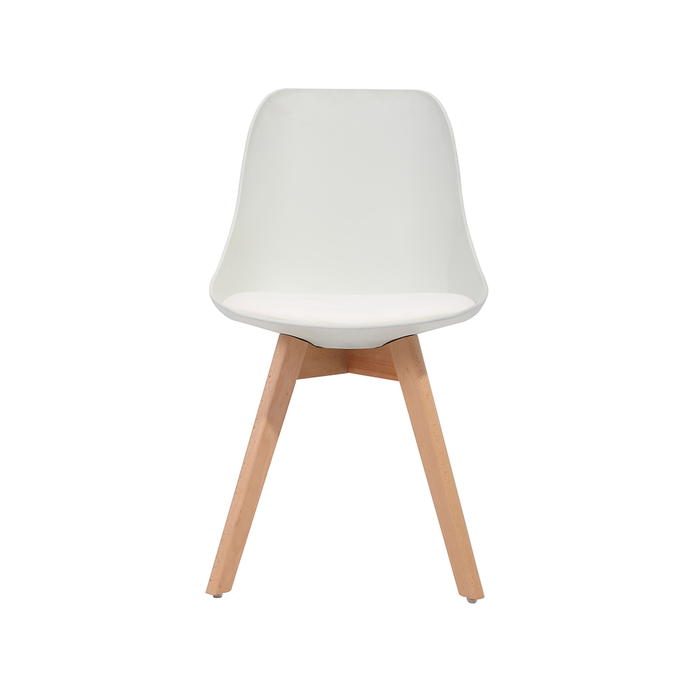 ZY-9019 Wood leg PU leather dining chair