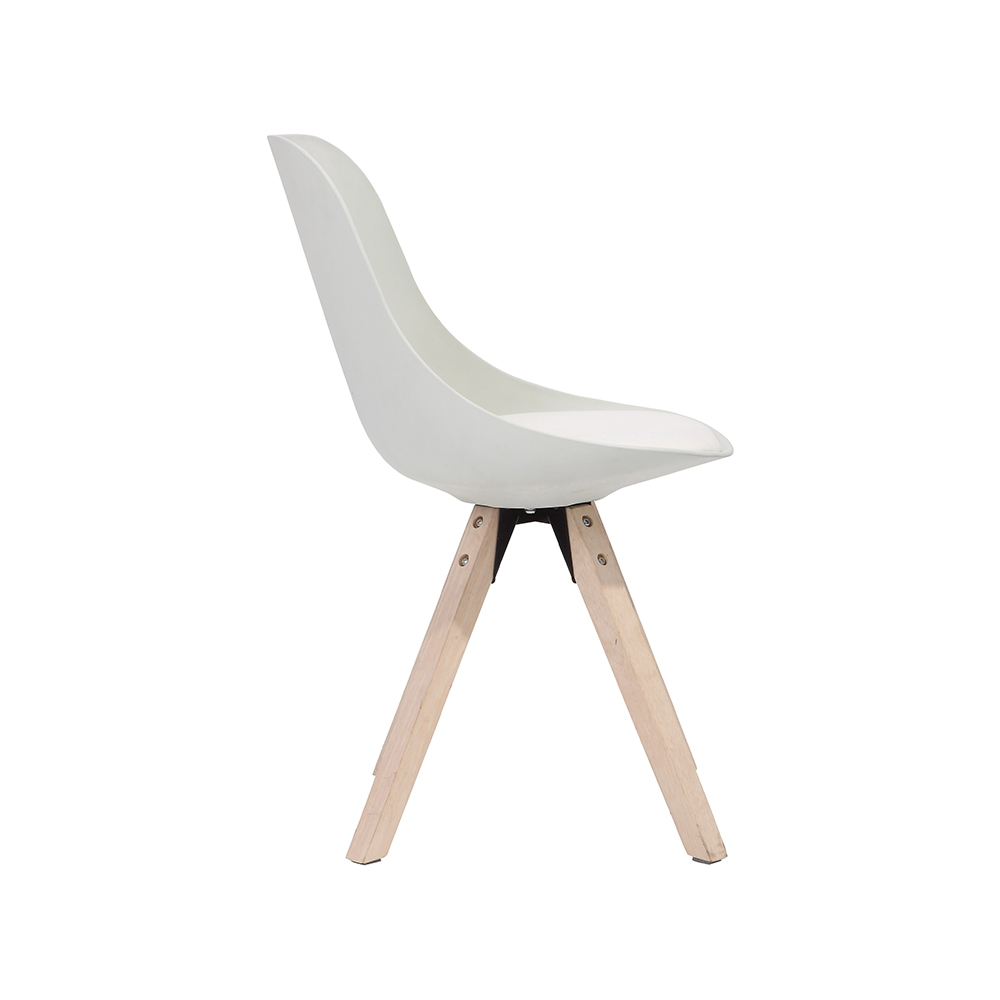 ZY-9019-2 Metal part dining Legs Plastic seat chair