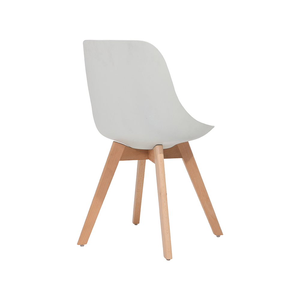 ZY-9019 Wood leg PU leather dining chair