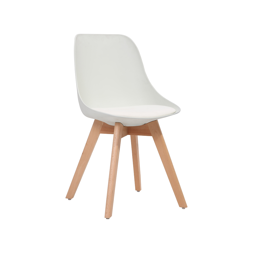 ZY-9019 Wood leg PU leather dining chair