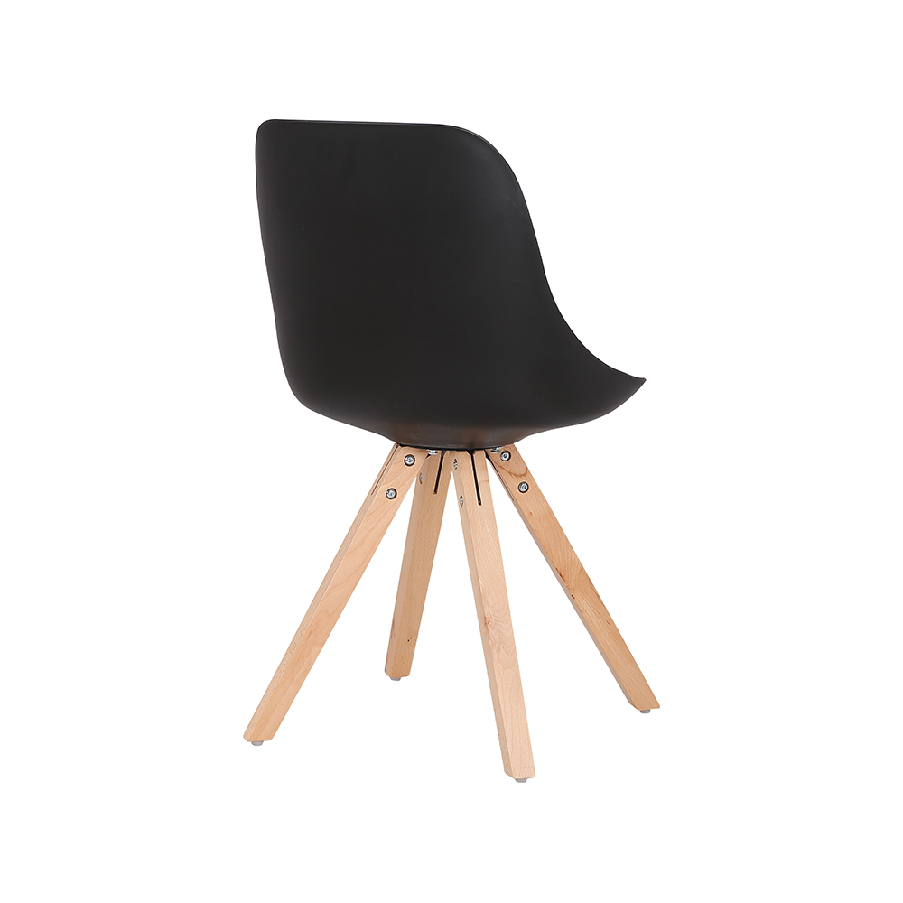 ZY-9019 Wood leg PU leather dining chair