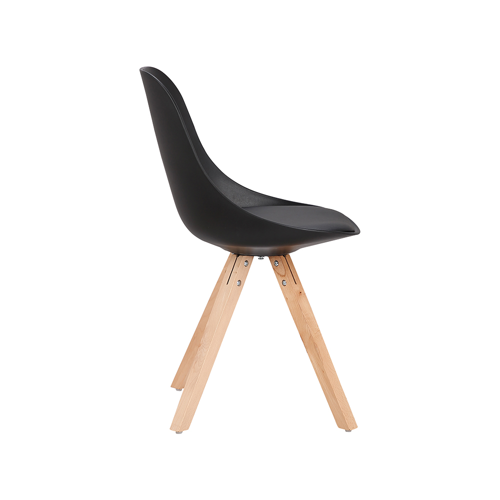 ZY-9019 Wood leg PU leather dining chair