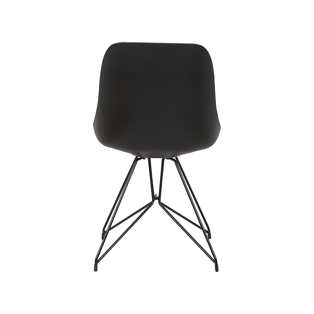 ZY-9019-4 Metal bracket leg chromed dining chair
