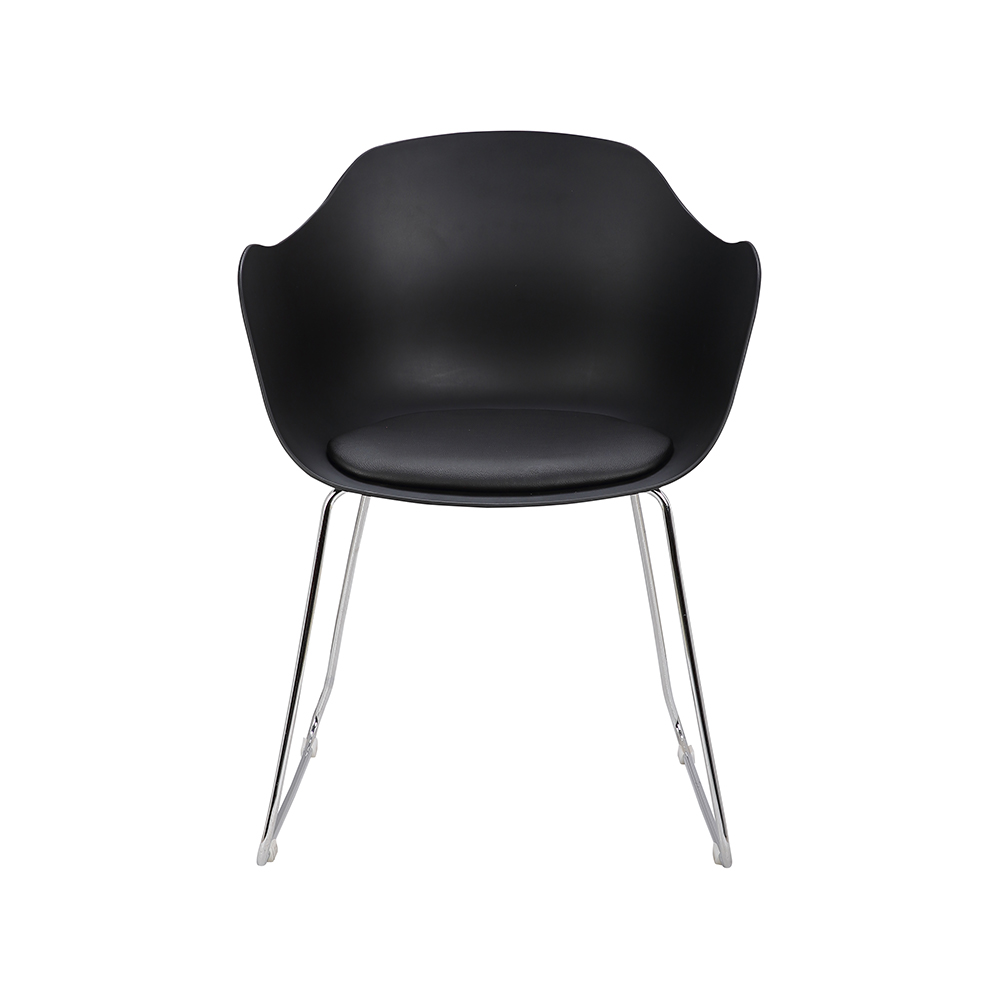 ZY-9028-1 Plastic seat Metal  tube dining chair