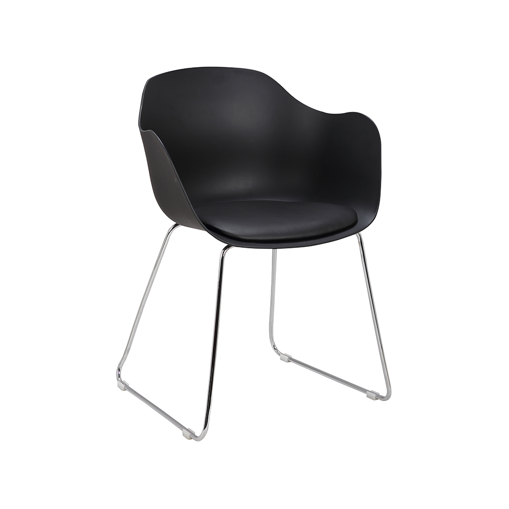 ZY-9028-1 Plastic seat Metal  tube dining chair