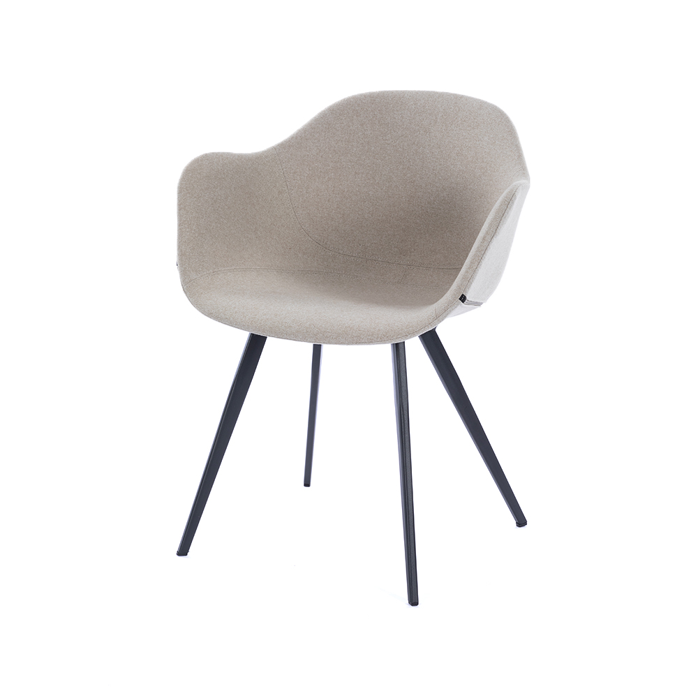 ZY-9028-3 Linen fabric All covered dining chair