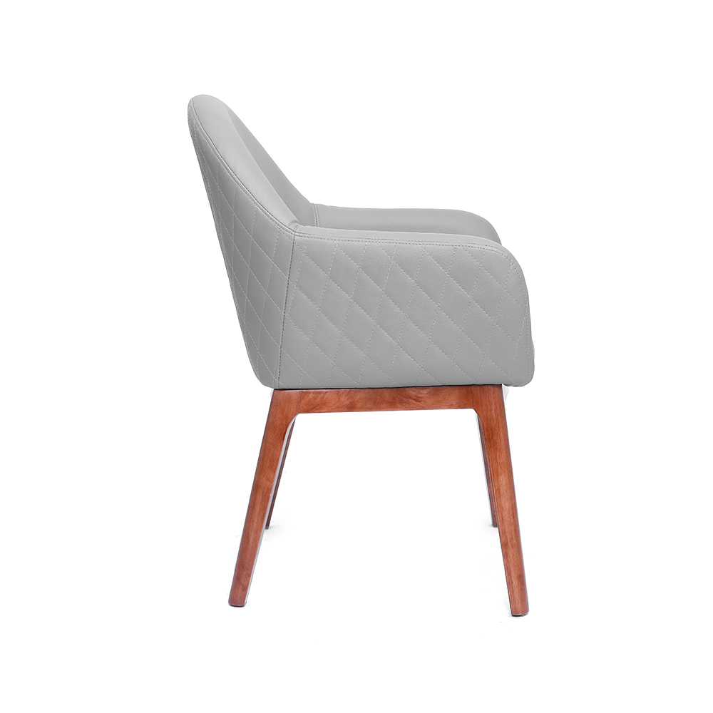 ZY-9032 Rubber wood frame and leg dining chair
