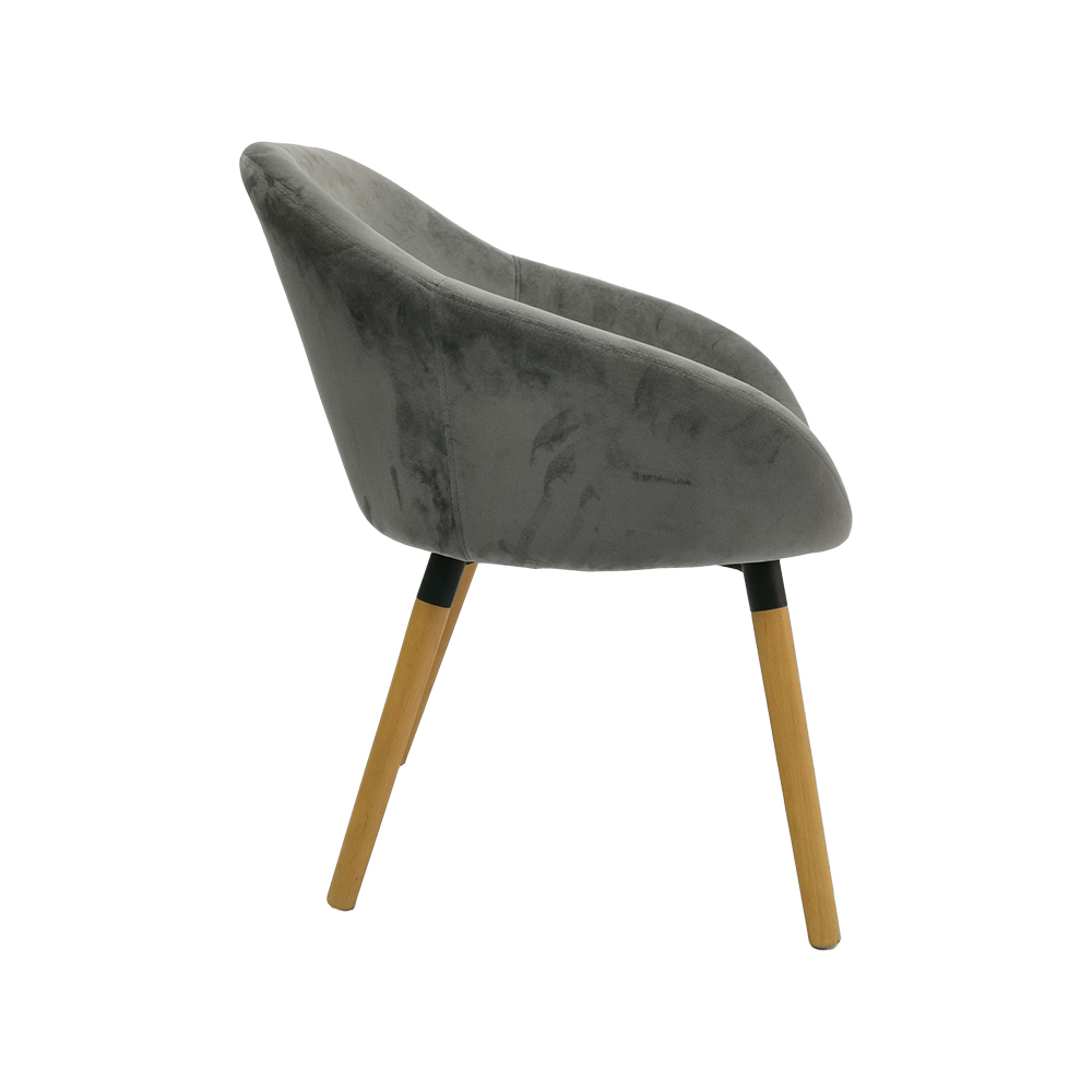 ZY-9047 Metal bracket and plywood dining chair