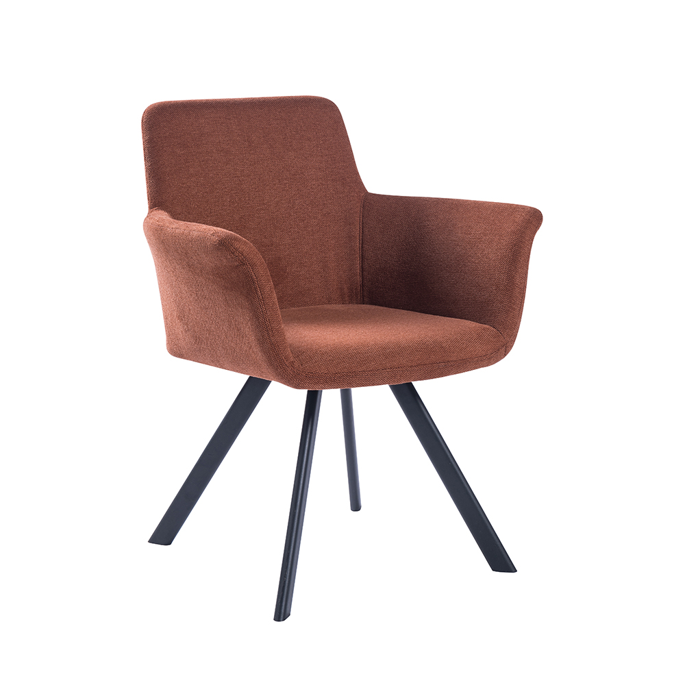 ZY-9053 670mm Arm width Metal bracket dining chair